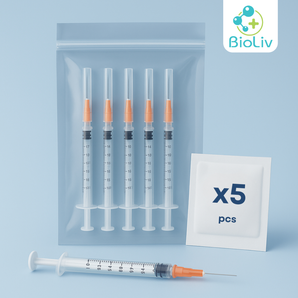 ชุดอุปกรณ์จาก BioLiv - ใช้ได้ 5 ครั้ง ซื้อ 3 แถม 1