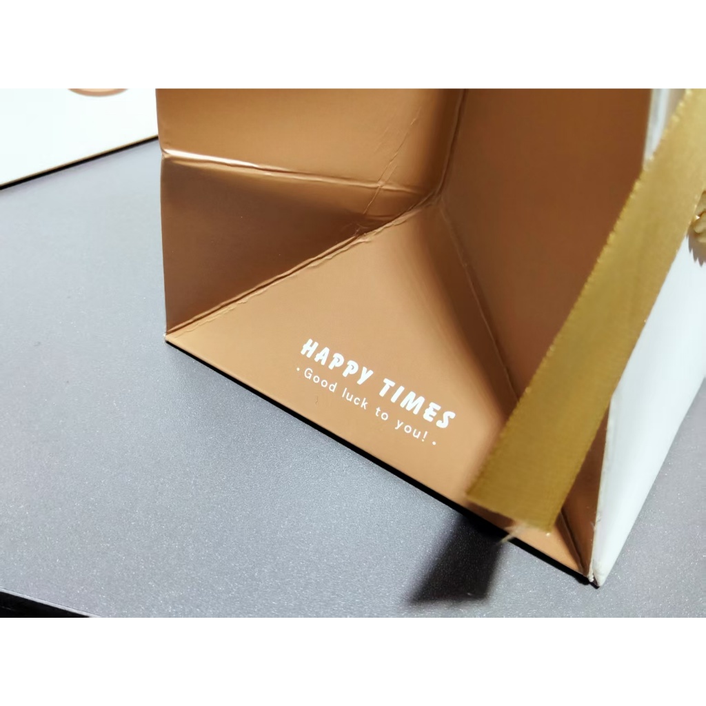 🐻bag🐻 ถุงกระดาษหิ้ว ถุงกระดาษพื้นขาว ลายหมีน้ำตาล ผูกโบว์สีทอง ใส่ของชำร่วยน่ารักๆ พร้อมส่ง - รูปที่ 7