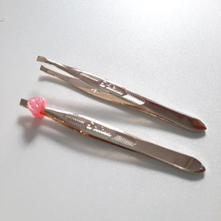 🇹🇭แหนบสีทอง แหนบถอนขน แหนบสแตนเลส 1ชิ้น