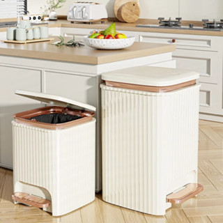 ROMO ถังขยะใหญ่ 10L/15L ถังขยะในห้องน้ํา รุ่นอัพเกรด ถังขยะแ…