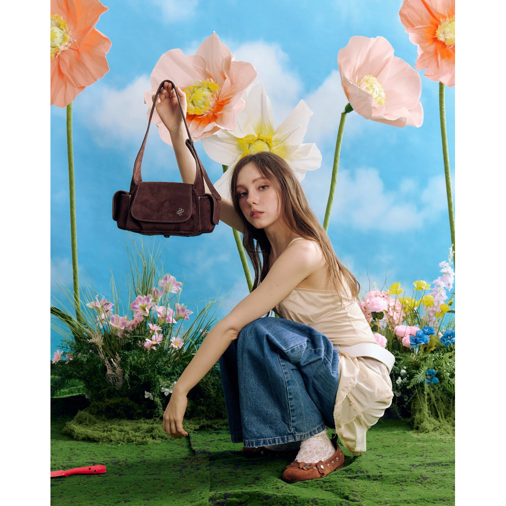 PATH T CHA - กระเป๋าสะพาย THE NEW ROCCO ไซส์ใหญ่8นิ้ว (มีสายยาว)