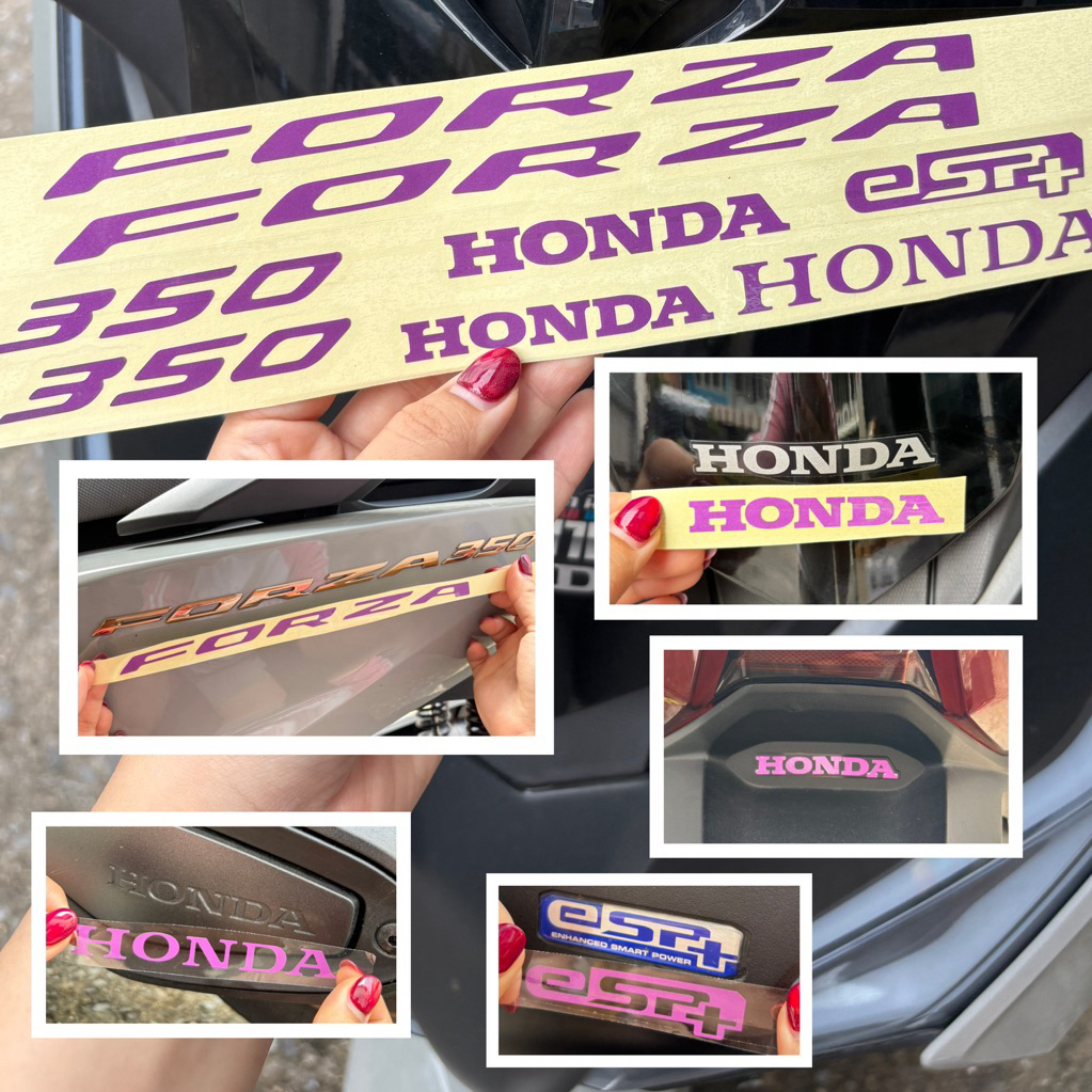 Forza350 สติ๊กเกอร์โลโก้Forza350 สติ๊กเกอร์ติดทับโลโก้เดิม / สติ๊กเกอร์แคร้ง Forza2023-2024 (โลโก้ 1คู่ = ได้2ข้าง)