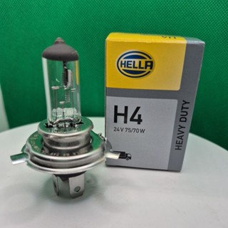 หลอดไฟหน้า.H4.24V75/70W.HEAVY.DUTY.ยี่ห้อ.HELLA