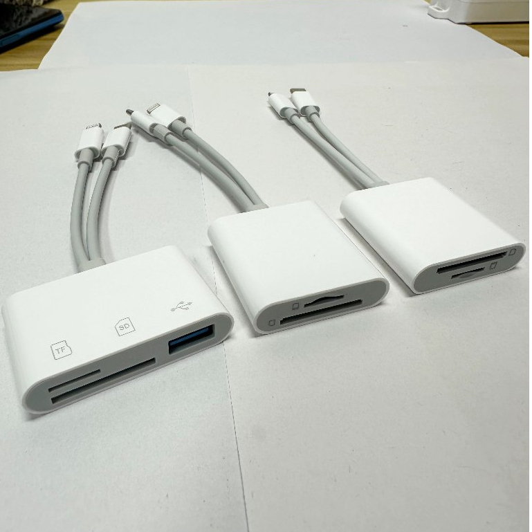 อะแดปเตอร์การ์ดรีดเดอร์ SD TF USB 3In2 2in2 card reader  ใช้ได้กับโทรศัพท์ คอมพิวเตอร์