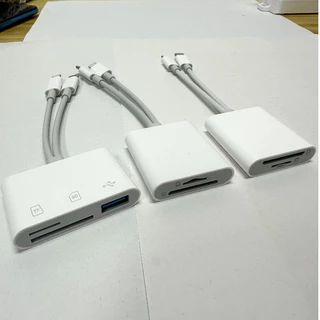 อะแดปเตอร์การ์ดรีดเดอร์ SD TF USB 3In2 2in2 card reader  ใช้ได้กับโทรศัพท์ คอมพิวเตอร์