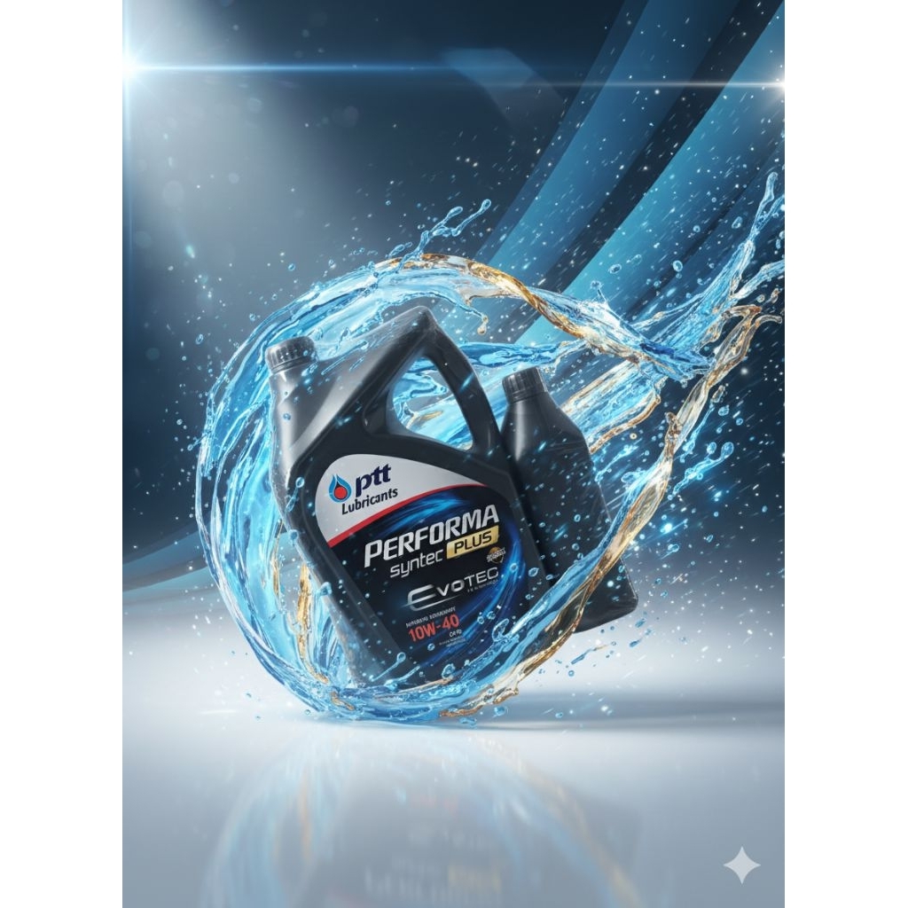 น้ำเครื่อง ptt lubricants Dynamic premier 15w-40 ptt lubricants performa syntec plus evotec 10w-40