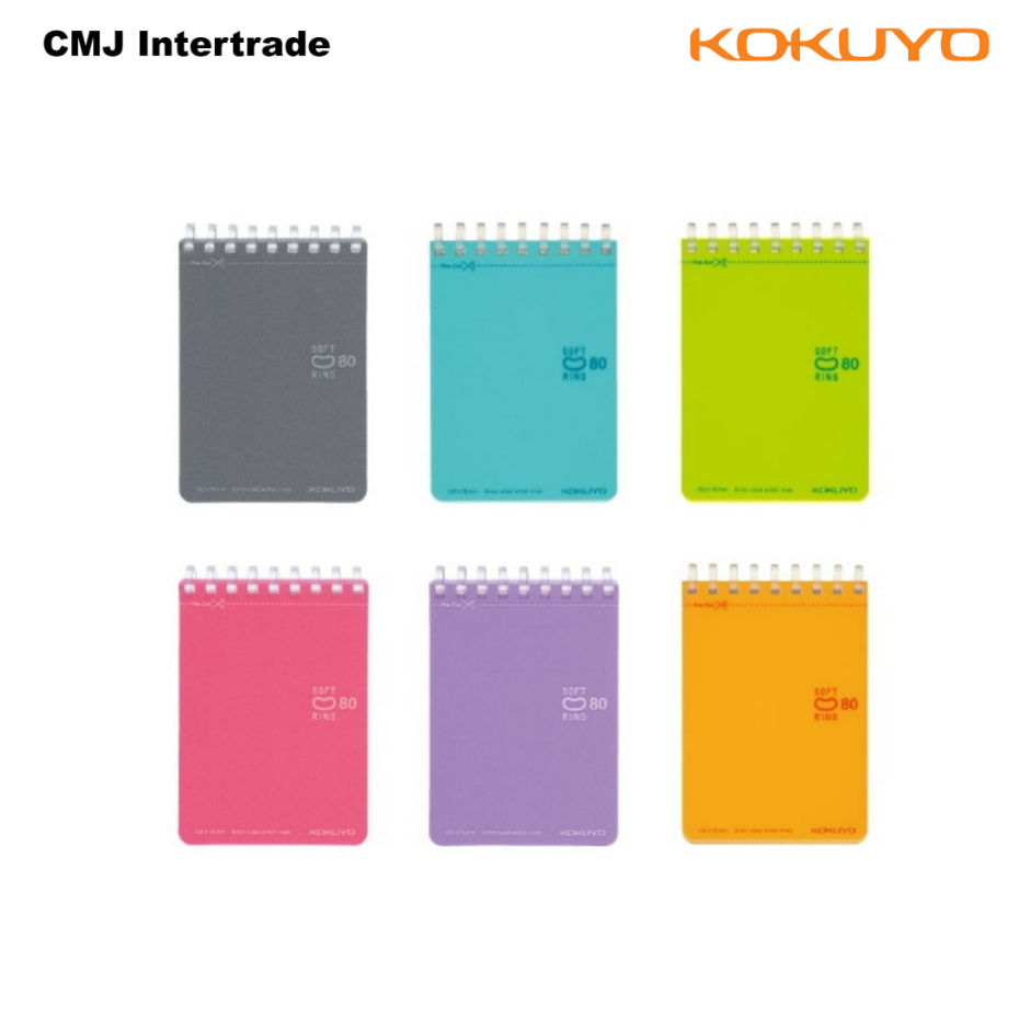 KOKUYO Soft Ring memo Notebook  A7 80 แผ่น