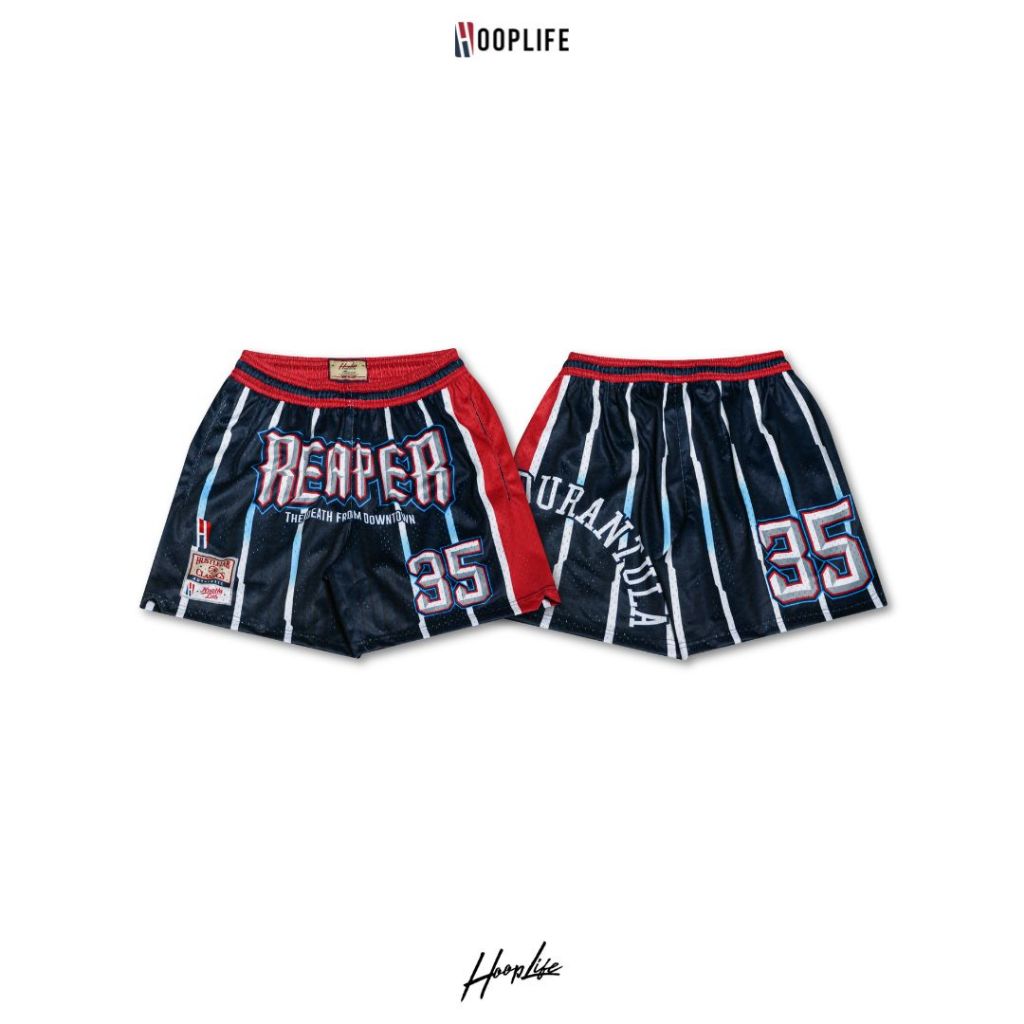 กางเกงขาสั้น กางเกงแฟชั่นเนวสตรีท HoopLife ” Reaper ” Mesh Shorts
