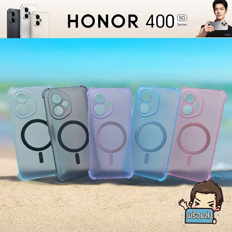 **ส่งเร็วส่งจากไทย** เคส TPU ยางใสกันรอยเลนส์กล้อง พร้อมแม่เหล็ก สำหรับ Honor 400 และ 400 Pro - รูปที่ 3