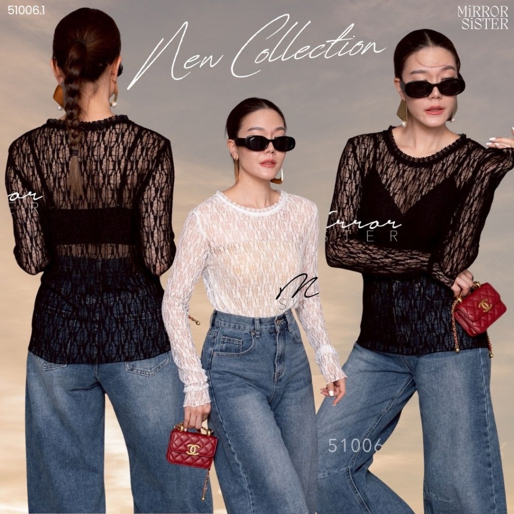 •𝗠𝗜𝗥𝗥𝗢𝗥 𝗦𝗜𝗦𝗧𝗘𝗥’s MaRA MaX LACE BLoUSE••