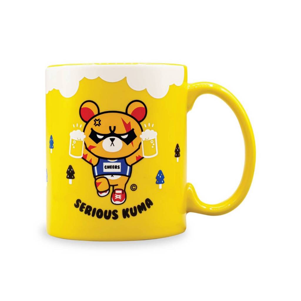 แก้วมัค SERIOUS KUMA (SPORT RUN / YELLOW) CERAMIC MUG