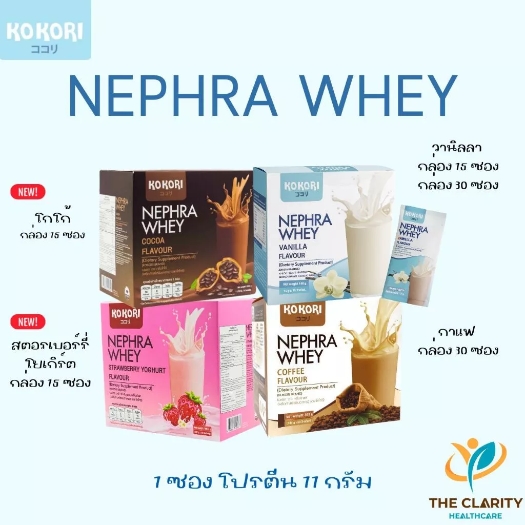 Nephra Wheyเวย์โปรตีนไอโซเลต ผู้ป่วยล้างไต เบาหวาน ผู้ที่ต้องการเสริมโปรตีน เก็บเงินปลายทางได้