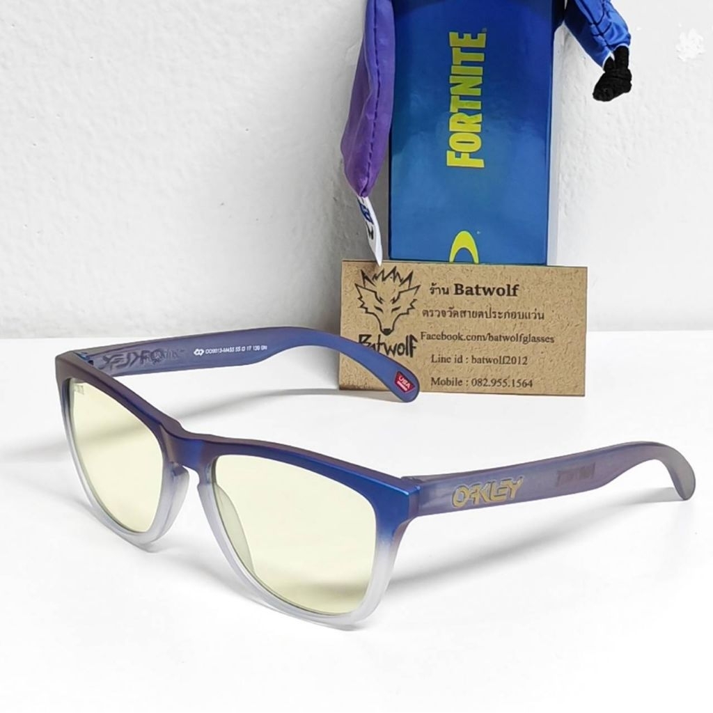 Oakley Frogskins Fortnite 009013 แว่นกันแดด Prizm Gaming ของแท้ ประกัน 2 ปี