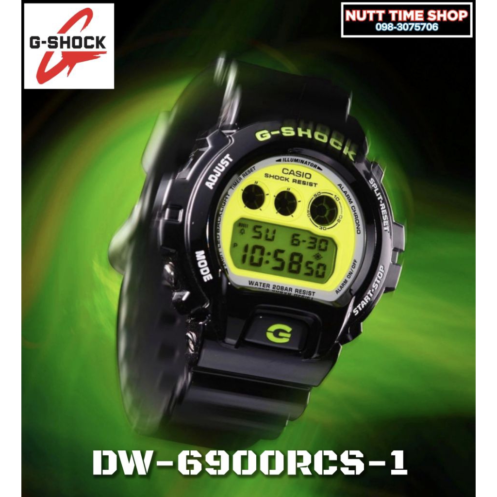 G-Shock มือ1CMGรุ่น 🖤DW-6900RCS-1💚