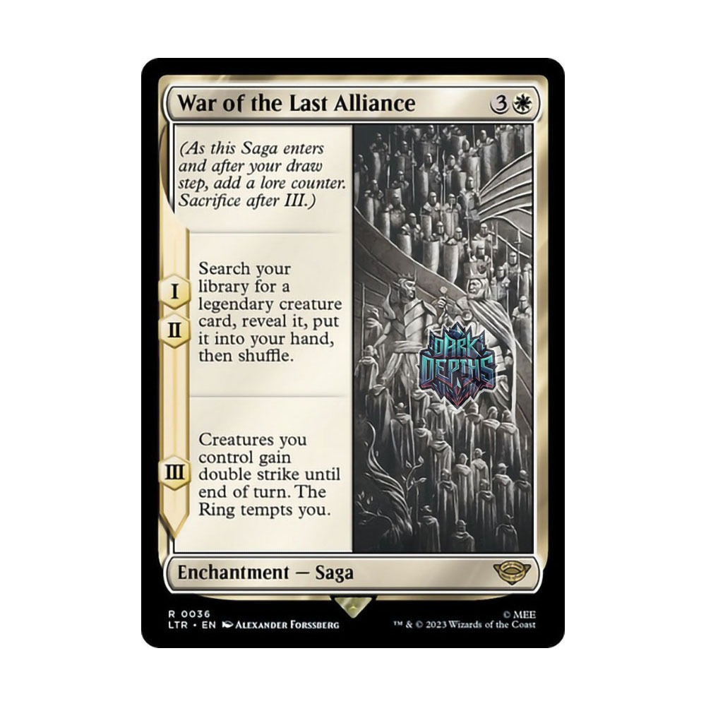 [MTG] War of the Last Alliance [LTR] [WHITE] [ENCHANTMENT] [SAGA] [R] - Magic the Gathering SINGLES