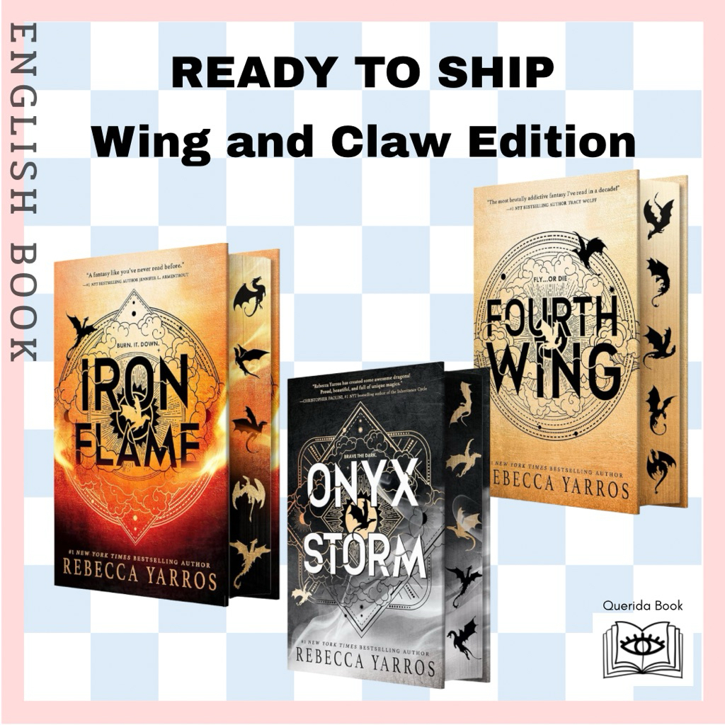 🔥พร้อมส่ง หนังสือภาษาอังกฤษ Fourth Wing, Iron Flame, Onyx Storm (Wing and Claw Collection) (The Empy