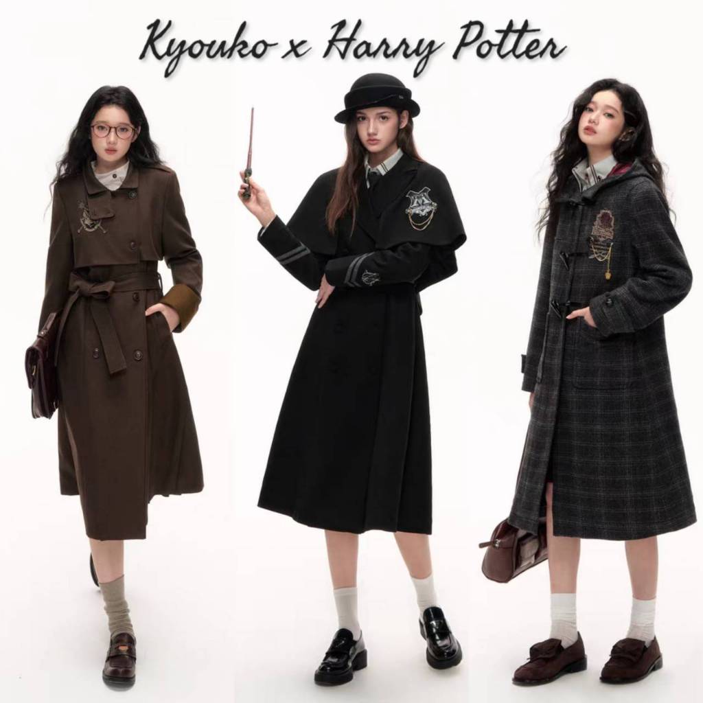 [Pre-order]KYOUKO x HARRY POTTER เสื้อโค้ทกระทรวงเวทมนตร์ เสื้อกันหนาว แฮร์รี่พอตเตอร์ ฤดูใบไม้ร่วง2025