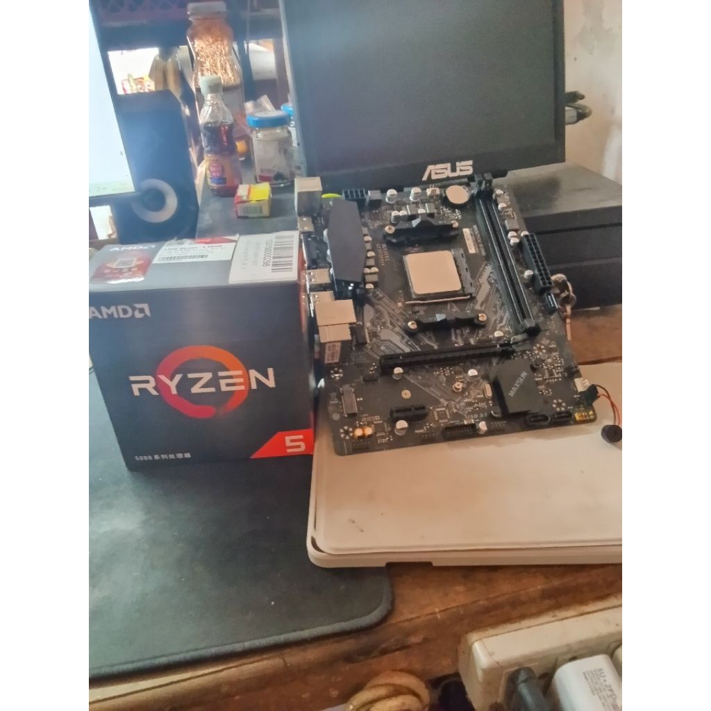 เซ็ตเมนบอร์ด + ซีพียู Ryzen R5 5600 + Maxsun A520M