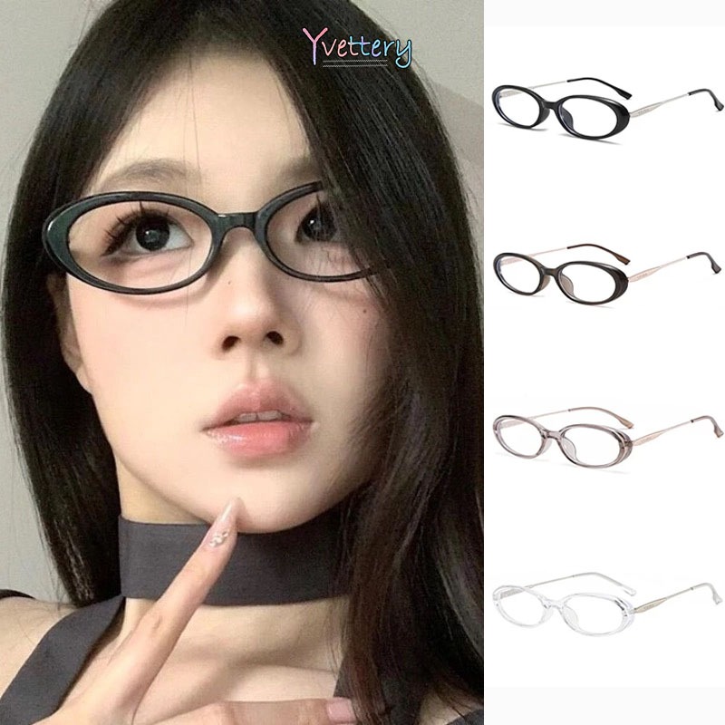 ร้านค้าไทย🔥แว่นกรองแสงสีฟ้าY2kระดับไฮเอนด์ป้องกันรังสีแว่นตาแฟชั่นเกาหลสําหรับผู้หญิงและผู้ชายี
