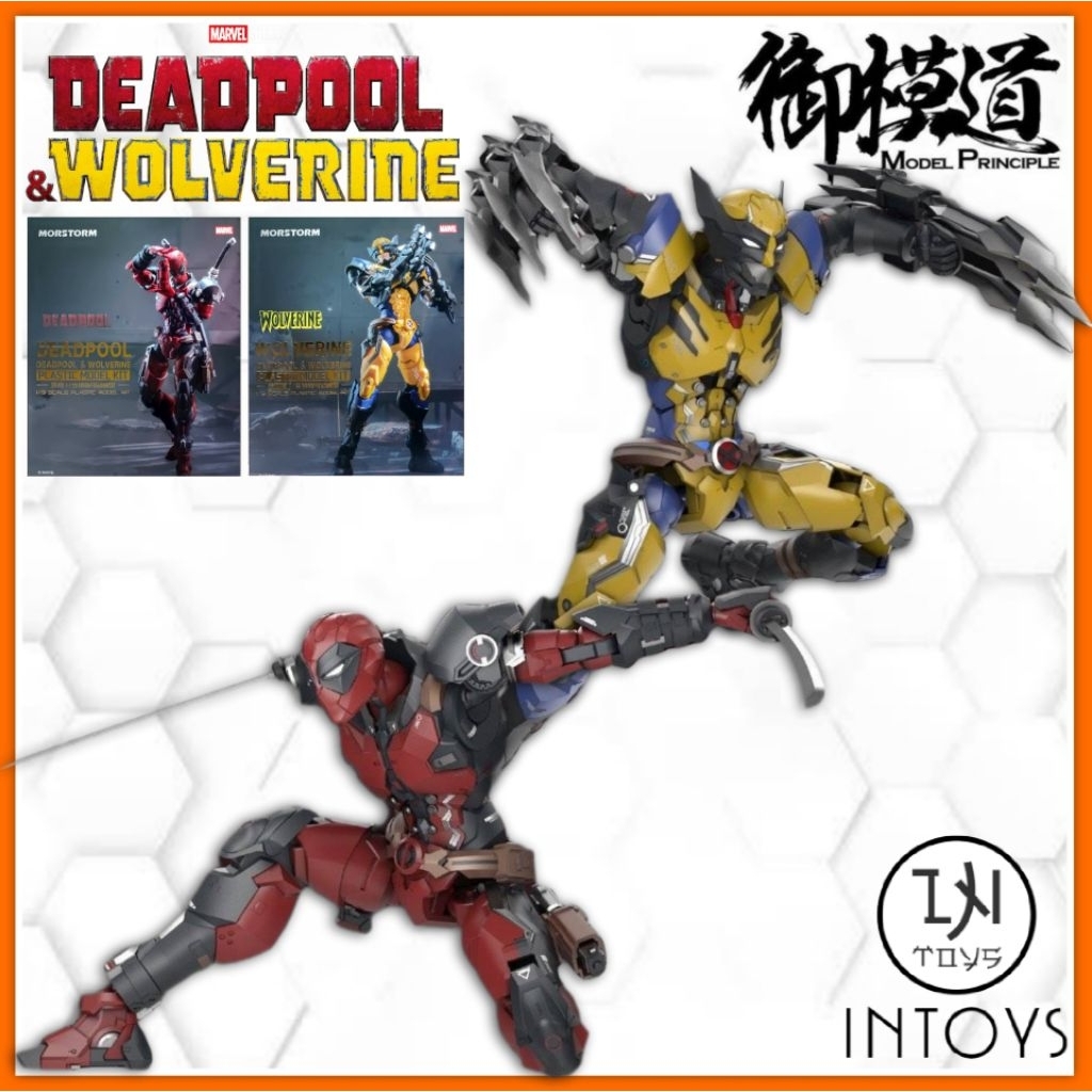 E-model Morstorm 1/9 Deadpool & Wolverine (Plastic Model Kits)