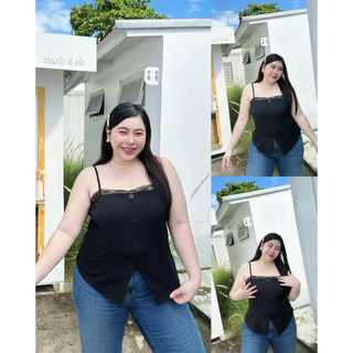 เสื้อสายเดี่ยวแต่งลูกไม้สุดเซ็กซี่สาวอวบอกได้ถึง50นิ้วรหัสB30