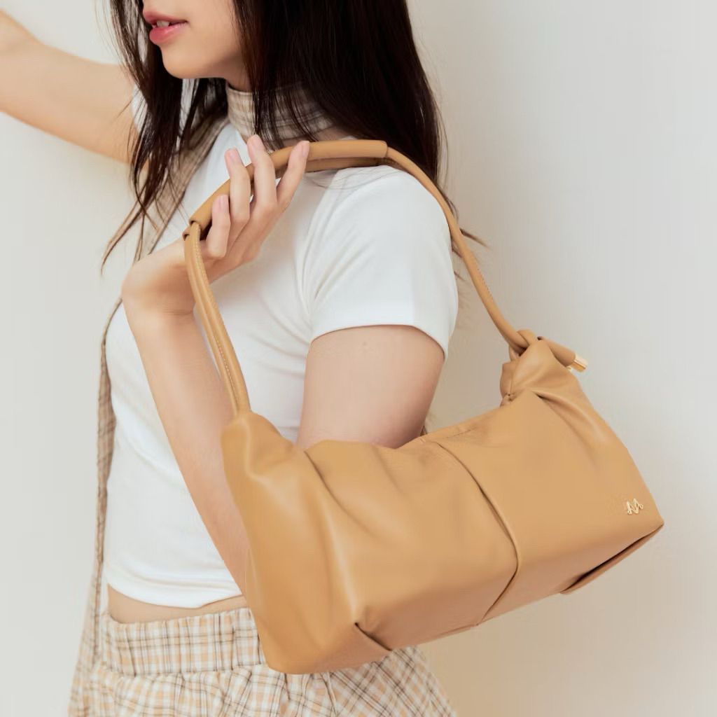 MARIETTA BRAND -MELLOW Collection สีน้ำตาลใช้งาน2ครั้งมีถุงผ้าให้ shop1490