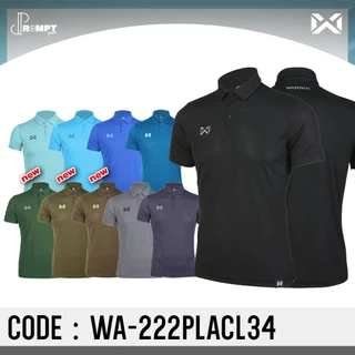 ถูกแทบทุน เสื้อสีพื้น เสื้อโปโลวอริกซ์ WARRIX VAFFLE รุ่น WA-222PLACL34 เสื้อโปโลสีแดง แท้100%