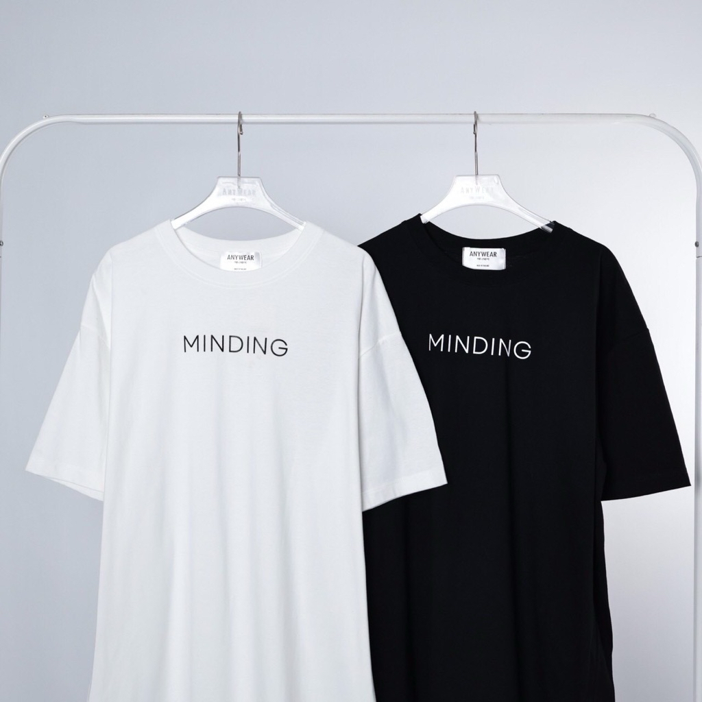 เสื้อยืด  oversize cotton 100% คอกลม แขนสั้น ตัวอักษร ใส่ได้ทั้งญ ช   งานป้าย Anywere