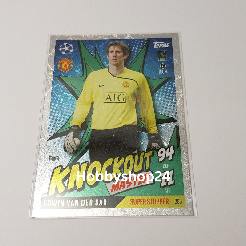 การ์ดฟุตบอล Edwin Van Der Sar 298 Topps Match Attax Extra Season 2024/25 เหมาะสำหรับการสะสม เล่นเกมก