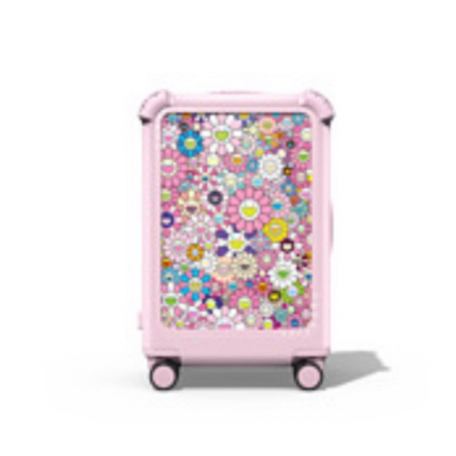 Casetify X Murakami  FLOWERS BLOOM PINK CUSTOM SUITCASE