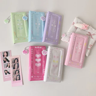 พร้อมส่ง🇹🇭แฟ้มRibbon Bow PVC 40ช่อง เก็บรูปPhoto Booth โฟโต้เฟรม สติ๊กเกอร์ PhotoAlbum (AB) #L20