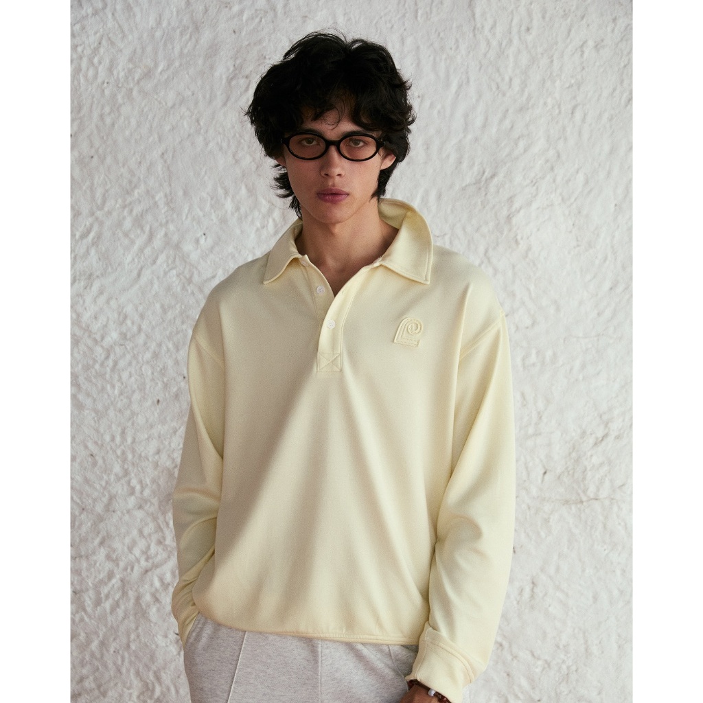 (Leisure Projects) LEISURE ICON POLO เสื้อ polo ผ้า cotton ผสม polyster spandex เนื้อสัมผัสนุ่มลื่น ดีเทลปัก logo icon