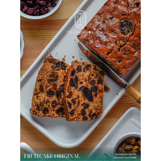 [500 กรัม] Fruitcake by Thongsook | Classic Topping Fruitcake | สูตรอังกฤษแท้ ผลไม้ฉ่ำแน่นเต็มคำ