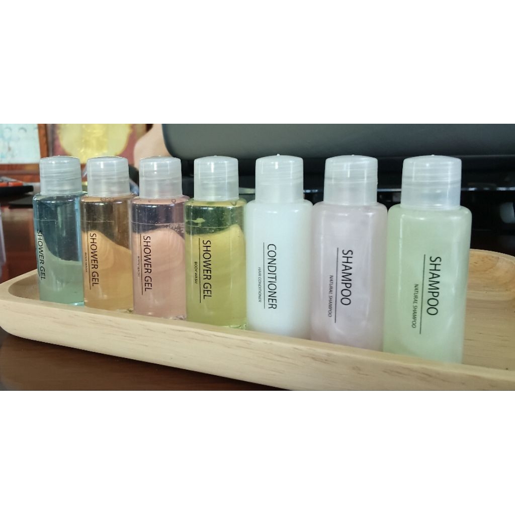 ALL ONE HEREชุดเซ็ตอาบน้ำโรงแรมขนาด20มล.พกพาสะดวกมีหลายสีหลายกลิ่นให้เลือกแพคละ50ขวด