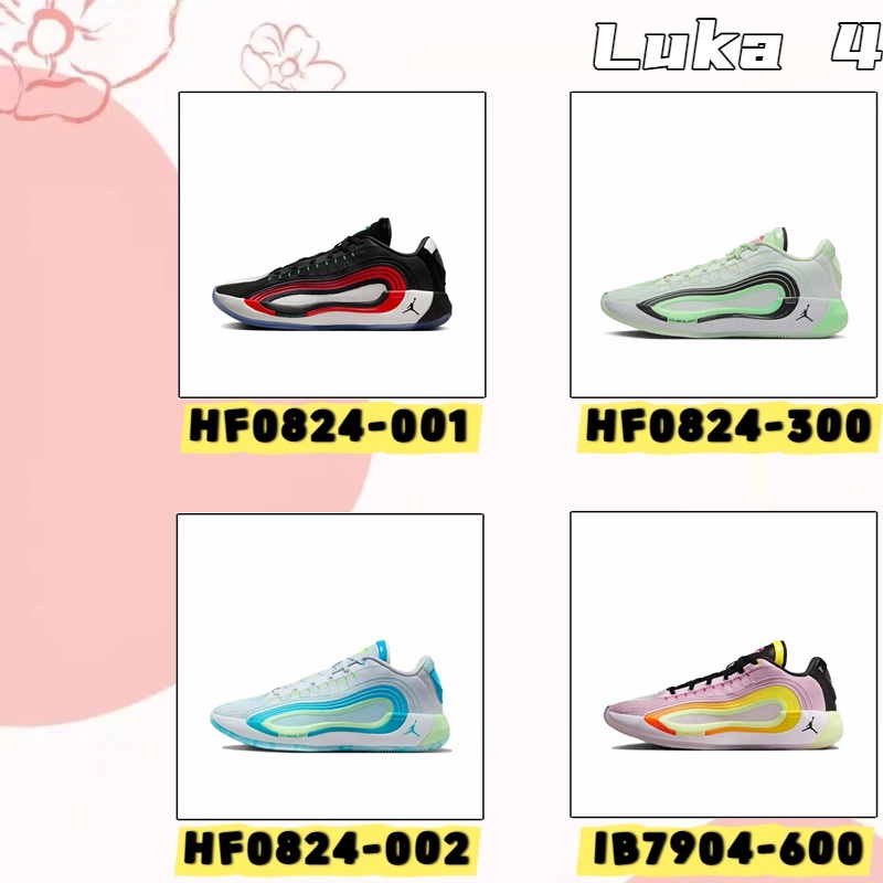 ของแท้ Luka 4 รองเท้าบาสเกตบอลดูดซับแรงกระแทกจริง Black HF0824-001