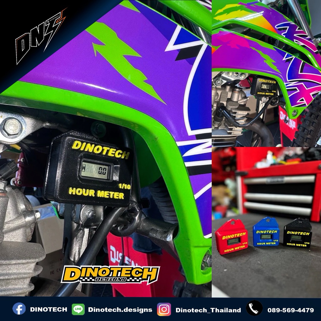 DINOTECH HOUR METER KLX140 (ไร้สาย)