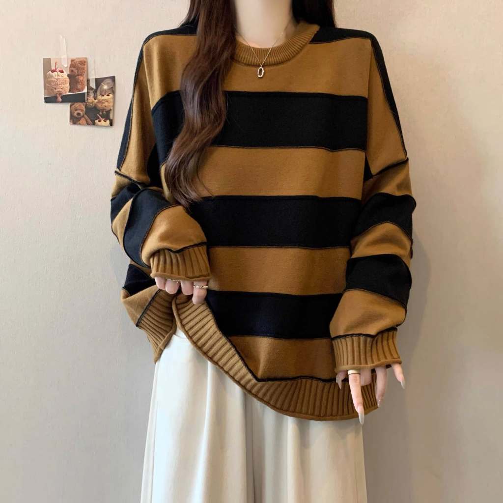 Qxico รุ่น CS219 เสื้อสเวตเตอร์ลายทาง