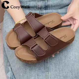 CozyWalk รองเท้าแตะคู่รัก สายคู่ ปรับขนาดได้ พื้นนุ่ม เดินสบาย ใส่ได้ทั้งชายหญิง สไตล์มินิมอล พร้อมส่งจากไทย