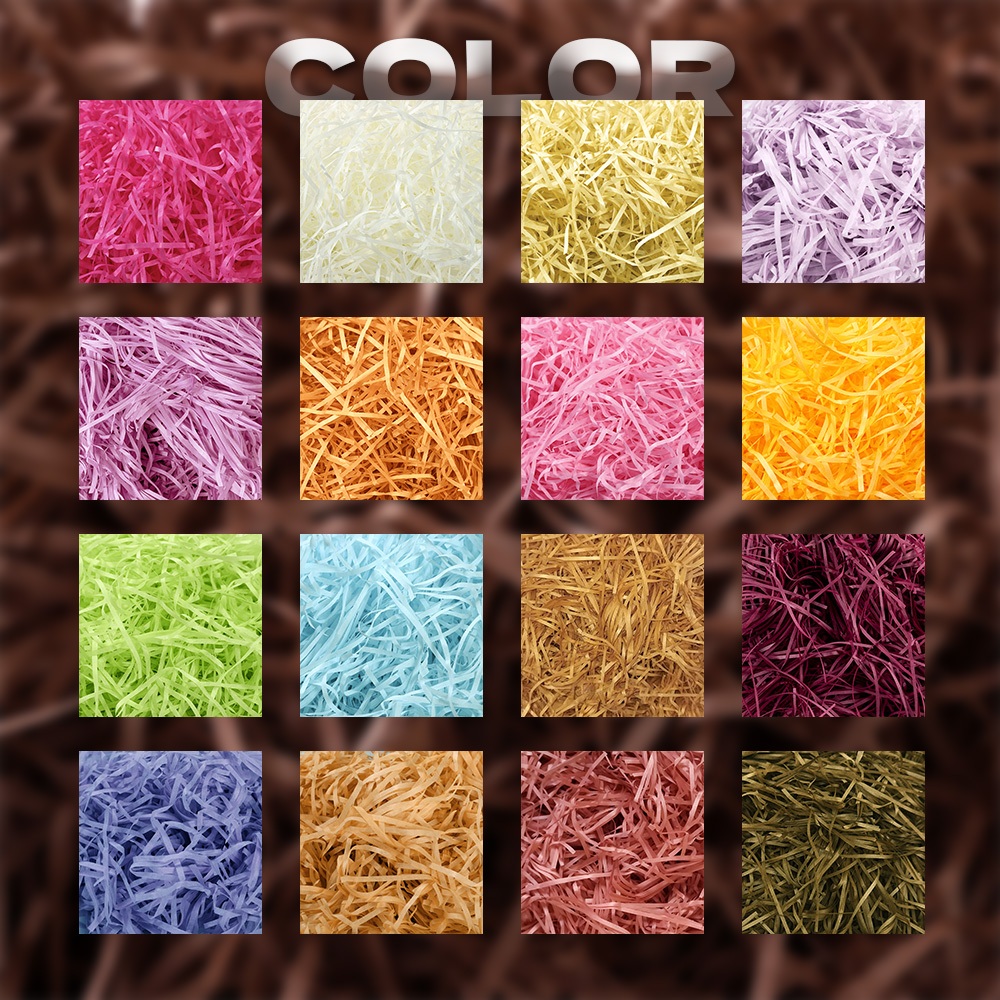 ERORO กระดาษฝอย 500กรัม เส้นเล็ก นุ่มฟู กระดาษหั่นฝอย ตกแต่งกล่องของขวัญ กันกระแทก - รูปที่ 4