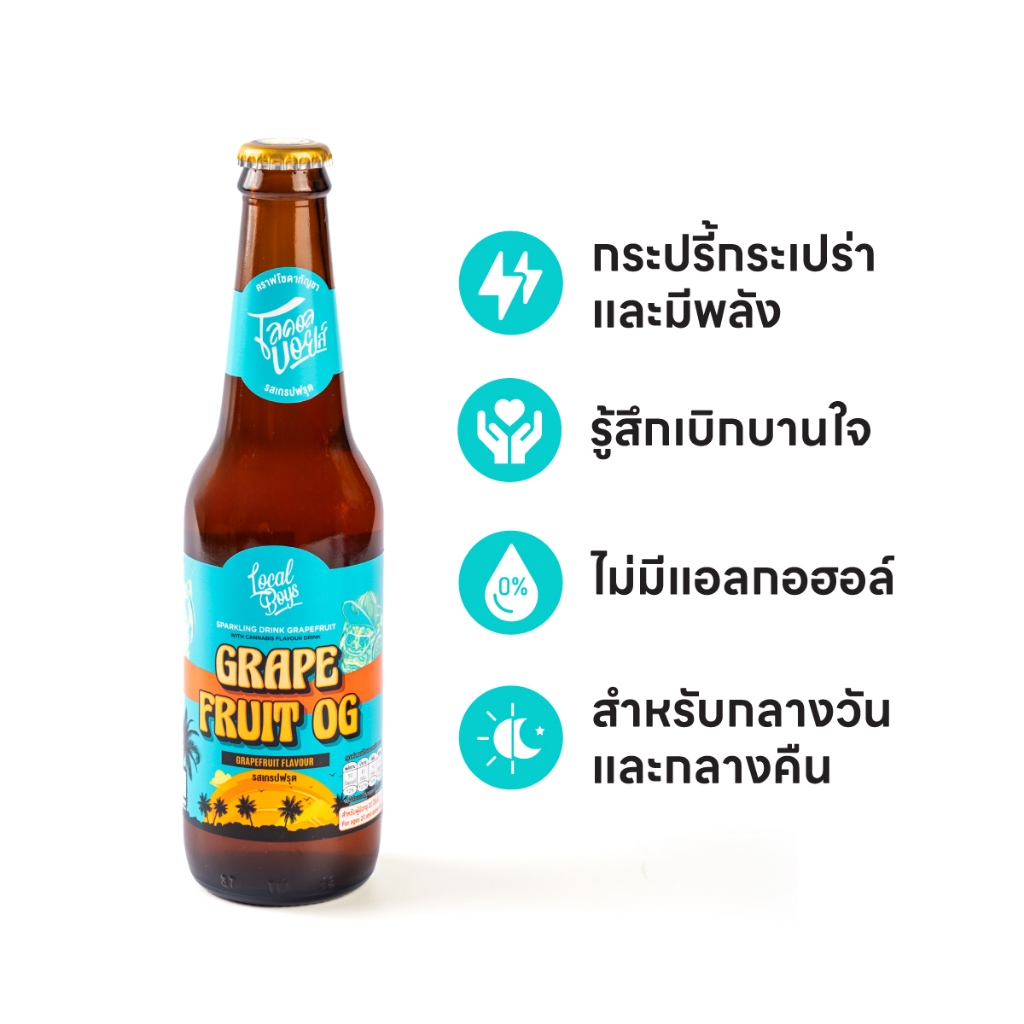 Local Boys l Craft Soda เพิ่มความสนุก (รสเกรปฟรุต)