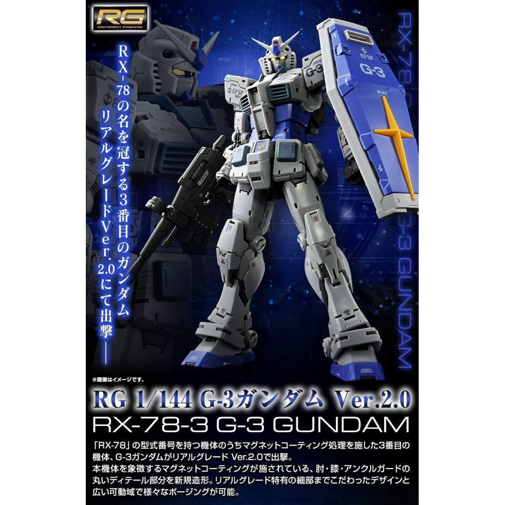 [P-Bandai] RG G-3 Gundam Ver. 2.0