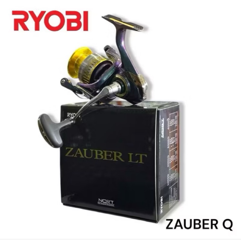 รอกตกปลา RYOBI รอกสปิน รุ่น ZAUBER LT Q แขนเกลียว แน่นถึกทน เบรกเนียมนุ่น ดีไซน์สวยถูกใจ