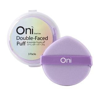 Oni Double-Faced Foundation Puff # Lavender Purple (3 pcs )