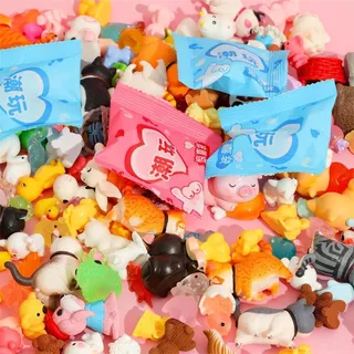 สินค้าพร้อมส่ง! ชุดของเล่นโมเดลสัตว์เหมือนจริง 40 ชิ้น ของขวัญสำหรับเด็ก บรรจุแยกชิ้นแบบสุ่ม