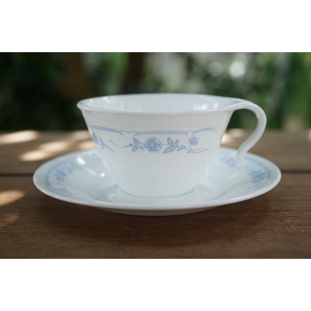 Corelle ชุดถ้วยชา กาแฟ พร้อมจานรอง ขนาดปกติ ของใหม่