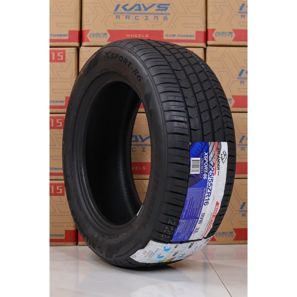 ยางขอบ16 225 55ZR16  ATLANDER รุ่น XSPORT 86 ยางไทย