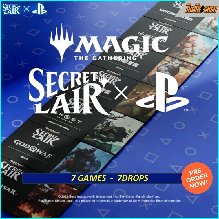 MTG Secret Lair x Play Station: 7Games 7Drops Non Foil Edition
