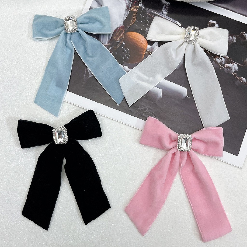 พร้อมส่ง🇹🇭 V-24 เข็มกลัดโบว์ 🧷 โบว์ติดคอเสื้อ เข็มกลัดติดเสื้อ เครื่องประดับเสื้อ อุปกรณ์เสริมตกแต่งสำหรับผู้หญิง