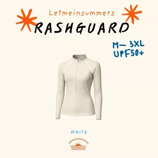 ใหม่! 🌈Letmeinsummers🌈 APPEAL☀️🌊 เสื้อว่ายน้ำผู้หญิงแขนยาวสีพื้น มีซิป ฟองน้ำ UPF50+ มีไซส์ APR080