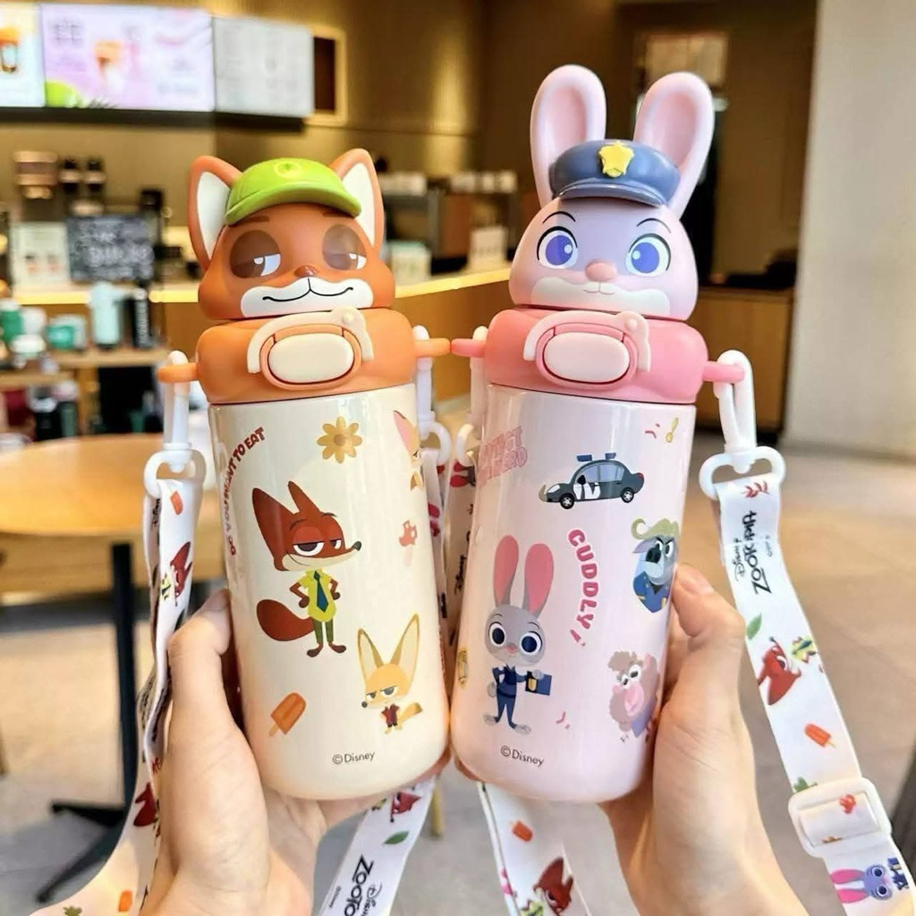 มาใหม่  สวยพรีเมี่ยม งานแท้ Disney  ขนาด 480 ml. เก็บเย็นได้ทั้งวัน สแตนเลส 316  น้ำหนักเบา มีหลอดดูดนิ่ม ดูดง่าย รูปที่ 2